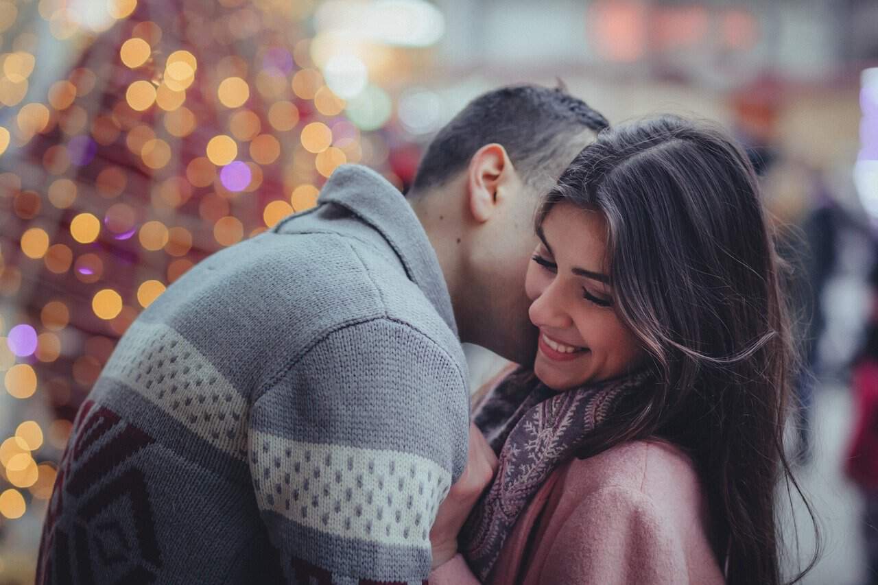 bokeh, people, couple